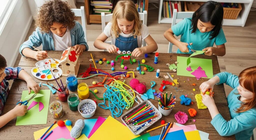 Kids Learning Activities using alphabet matching cards.