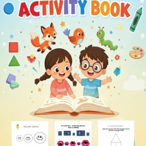 Kids learning and activity book bundle for preschool children